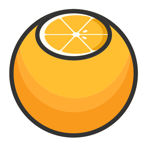橙子好甜好鲜 Svg File