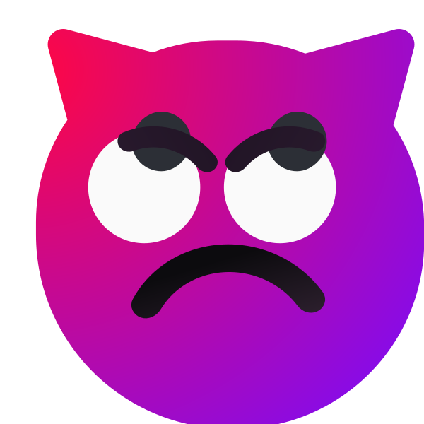 Angry Face With Horns SVG File Svg File
