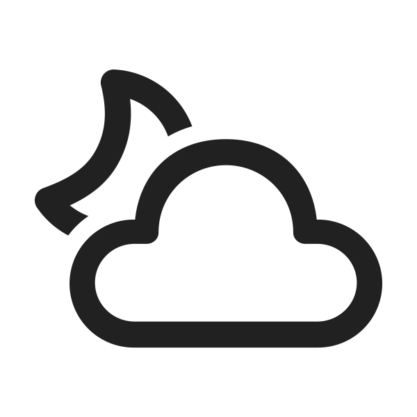 WeatherPartlyCloudyNight Svg File