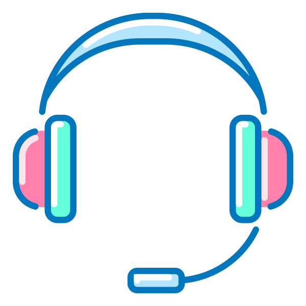Call Centre Headphones Support Svg File