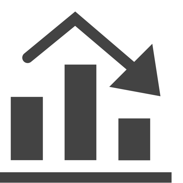 siglyphchartcolumndecrease Svg File