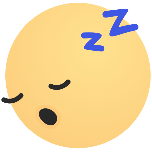 Emoji Face Sleep Sleeping Snore Tired Zzz SVG File Svg File