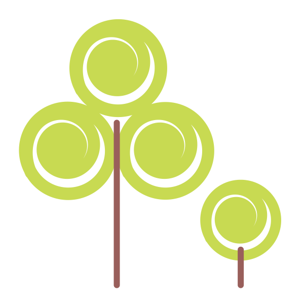 Curly Green Nature Tree 2 Svg File