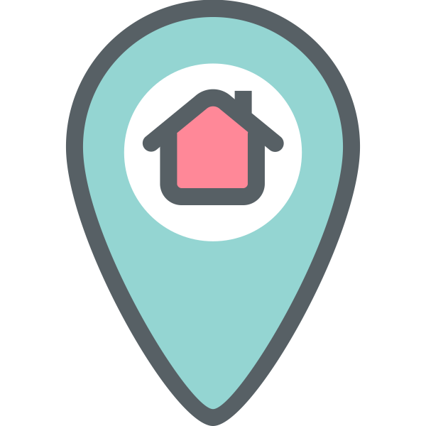 Map Pointer House Svg File