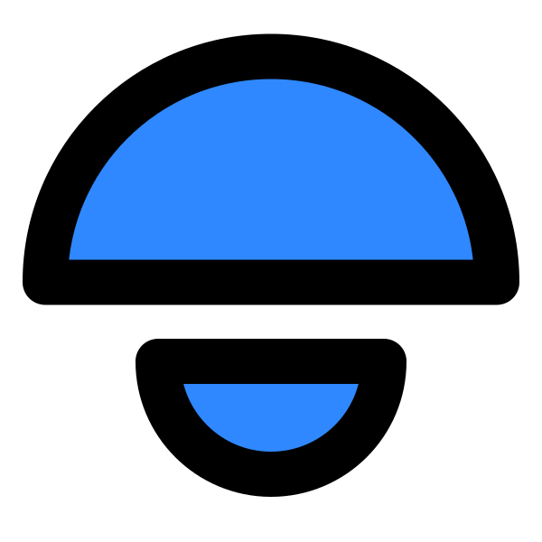 Two Semicircles Svg File