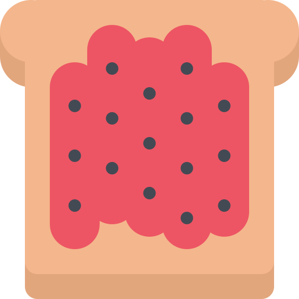 Toast With Jam Svg File