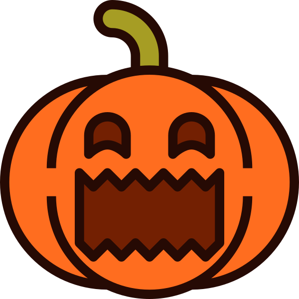 Emoji Pumpkin Halloween Svg File