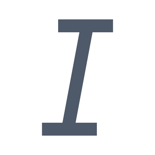 italic Svg File