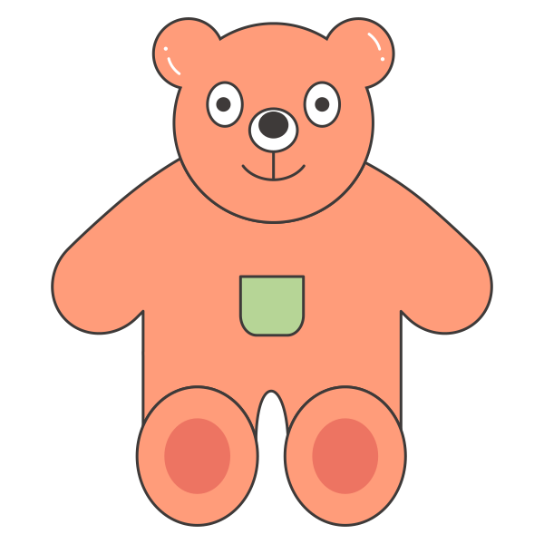 小熊玩具 Svg File