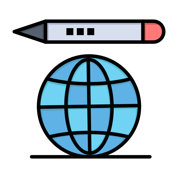 Education Globe Pencil Svg File