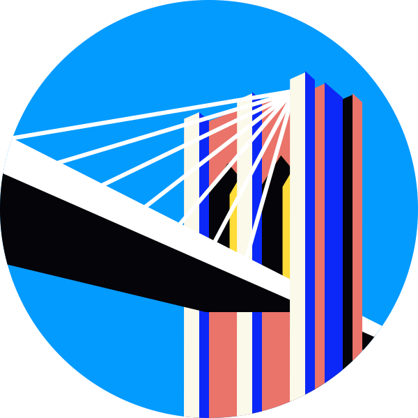 美国布鲁克林大桥 Svg File