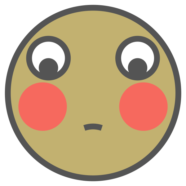 Face Embarrassed Svg File