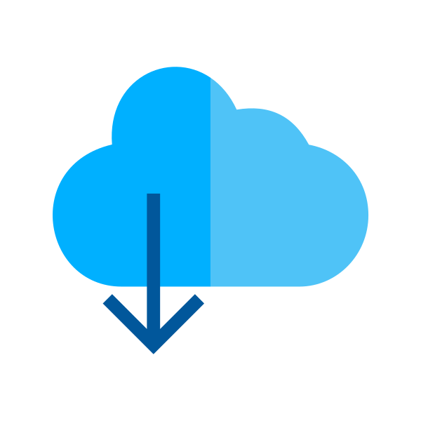 175Cloudwithdownwardarrow Svg File
