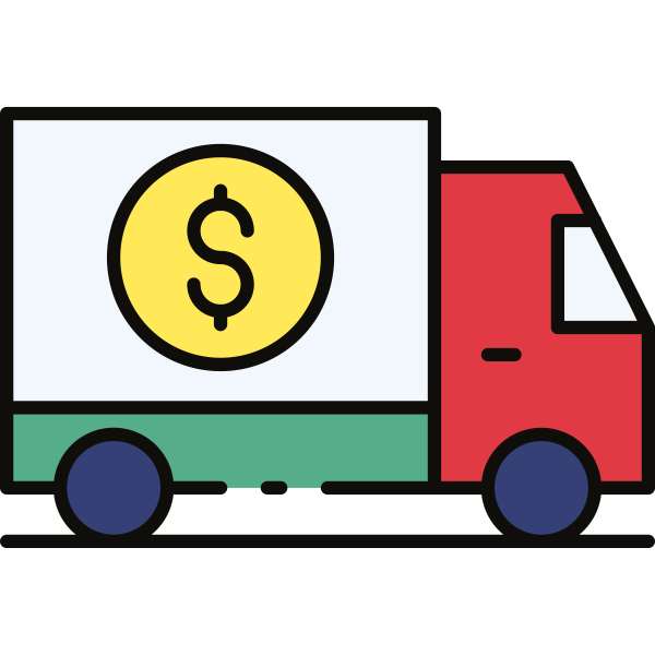 Truck With Money Svg File