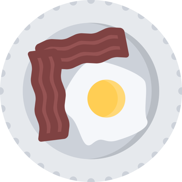 Fried Eggs Bacon Svg File