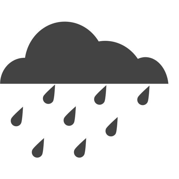 siglyphcloudrainheavyrain Svg File