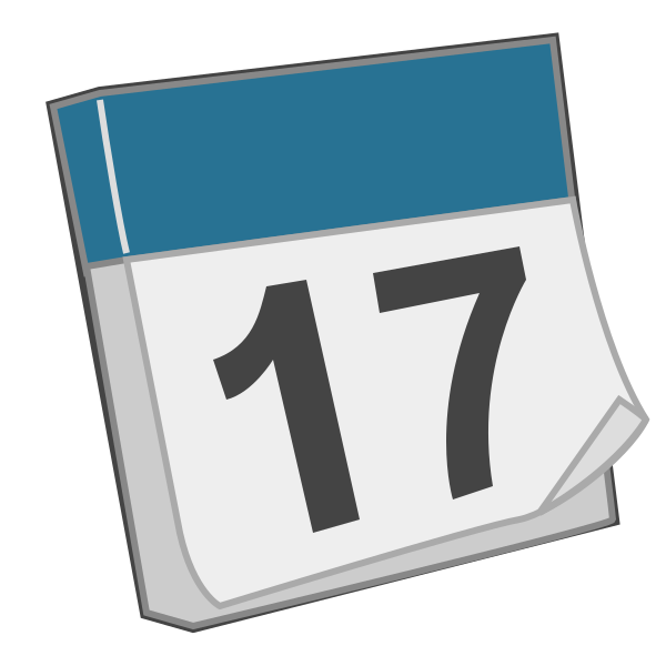 X Office Calendar Svg File