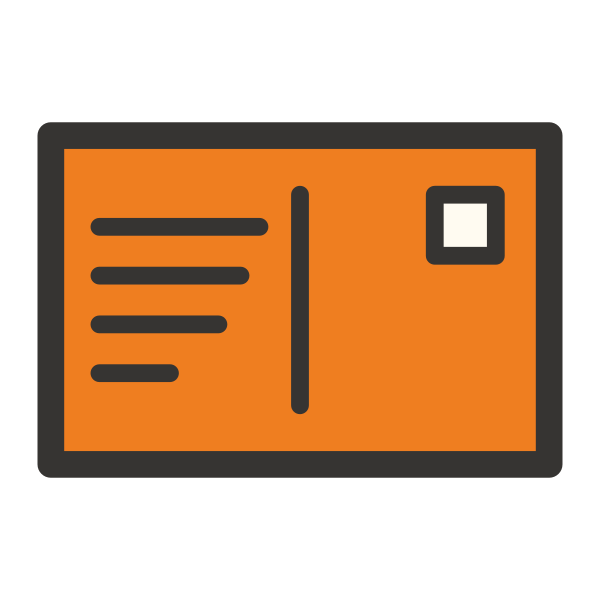 iconpstcard Svg File