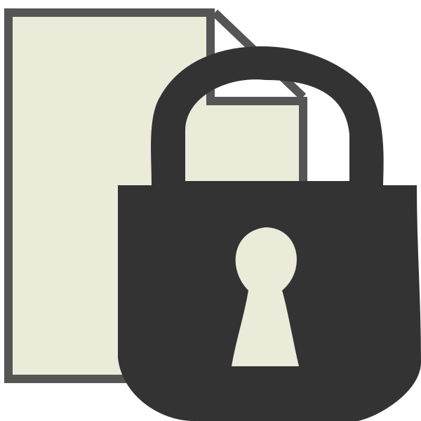 File Lock Svg File