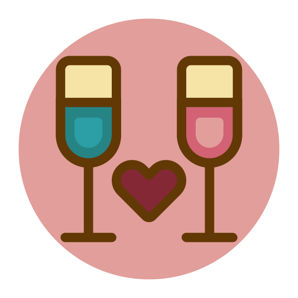 Champagnes Dating Dinner Svg File