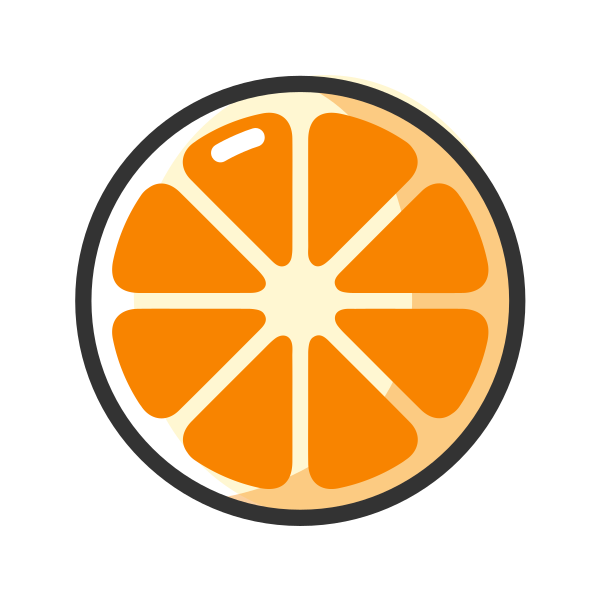 新鲜果蔬新鲜水果橘子 Svg File
