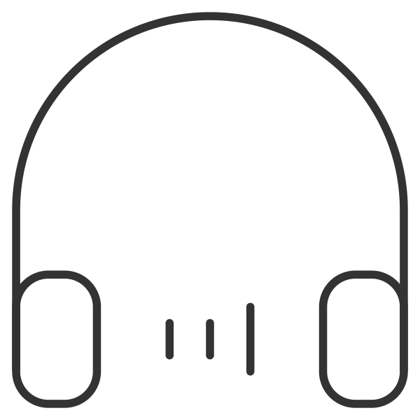 Headphone3x Svg File