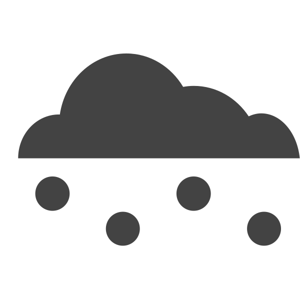 siglyphcloudsnow Svg File