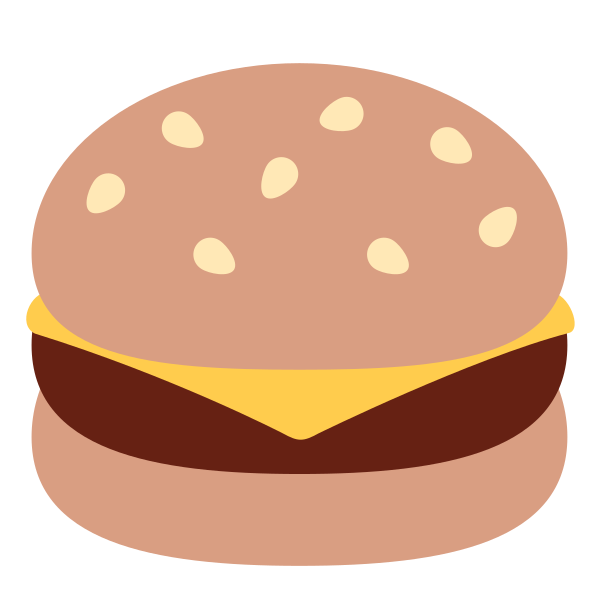 Hamburger Burger Fastfood Food Emoj Symbol