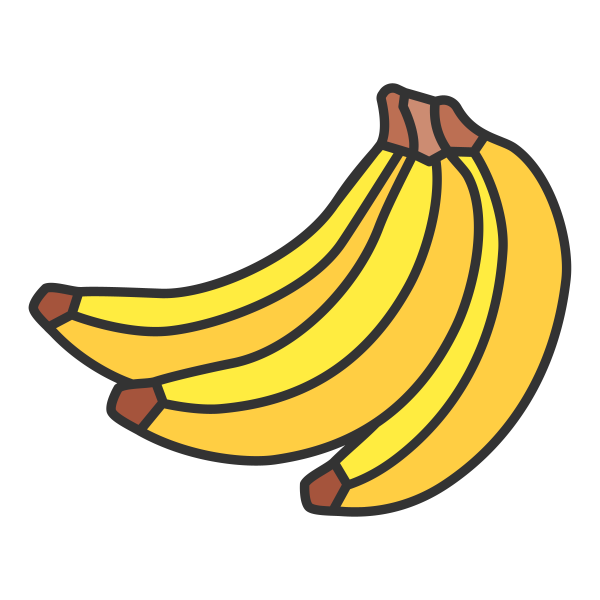 线性香蕉 Svg File