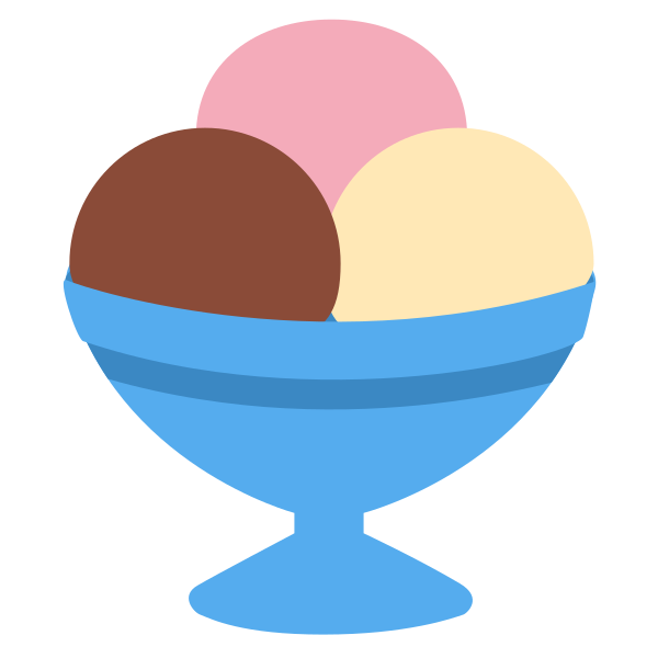 Ice Cream Icecream Sweet Dessert Emoj Svg File
