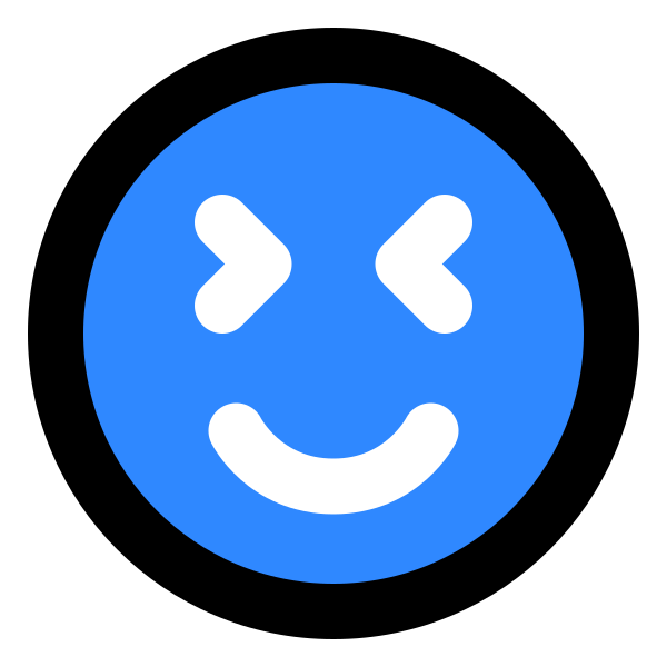 Grinning Face With Tightly Closed Eyes SVG File