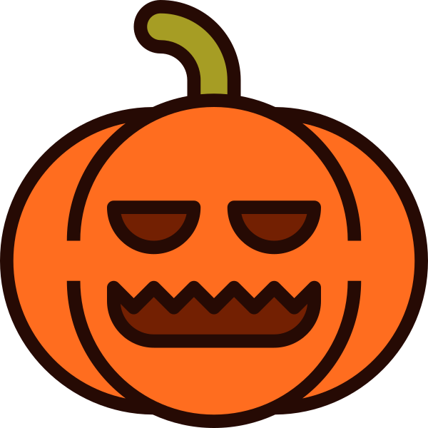 Emoji Pumpkin Halloween 10 Svg File