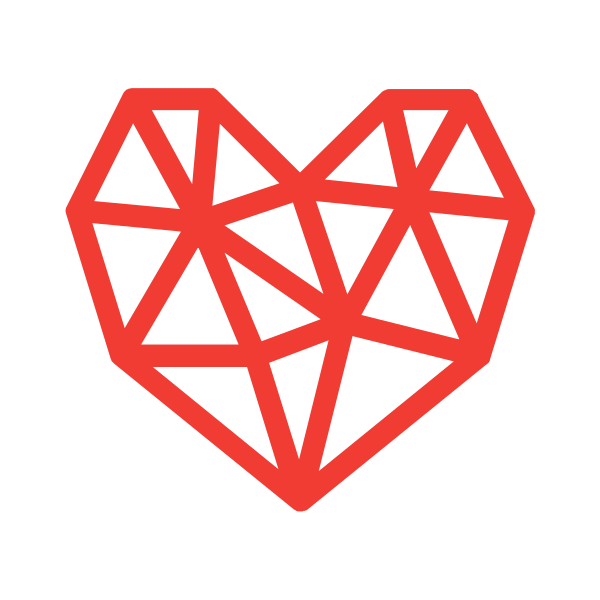 Geometric Heart Hearts 8 Svg File