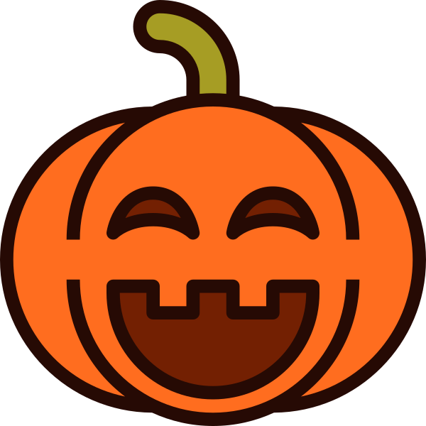 Emoji Pumpkin Halloween 48 SVG File Svg File