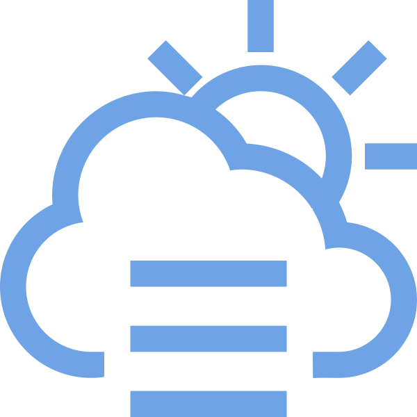 CloudSunFog Svg File