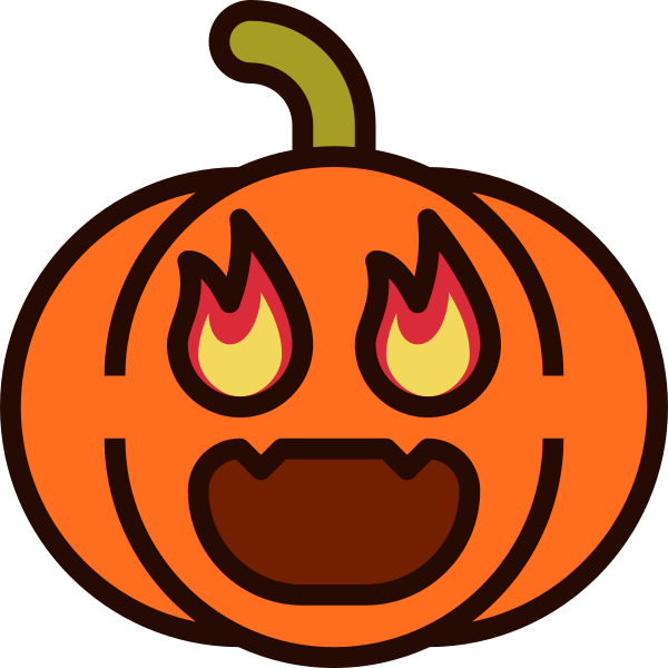 Emoji Pumpkin Halloween 35 SVG File Svg File