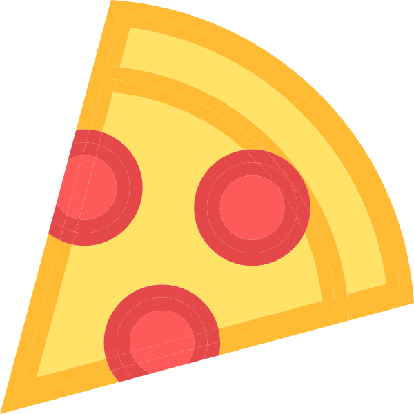 Icon Pizza Coloured Svg File