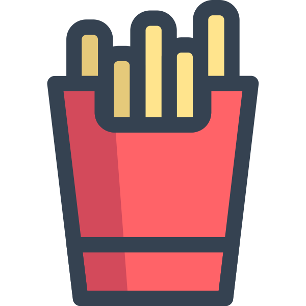 French Fries France Food Potato Svg File