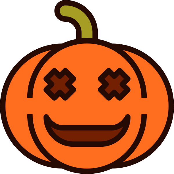 Emoji Pumpkin Halloween 46 SVG File Svg File