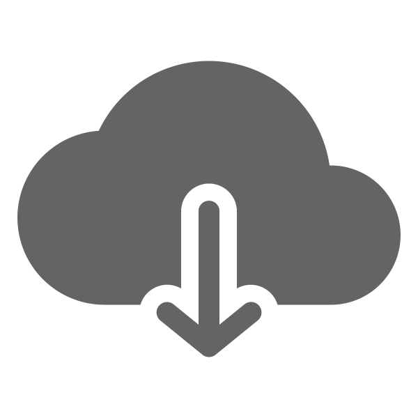 Cloud Download Storage Svg File
