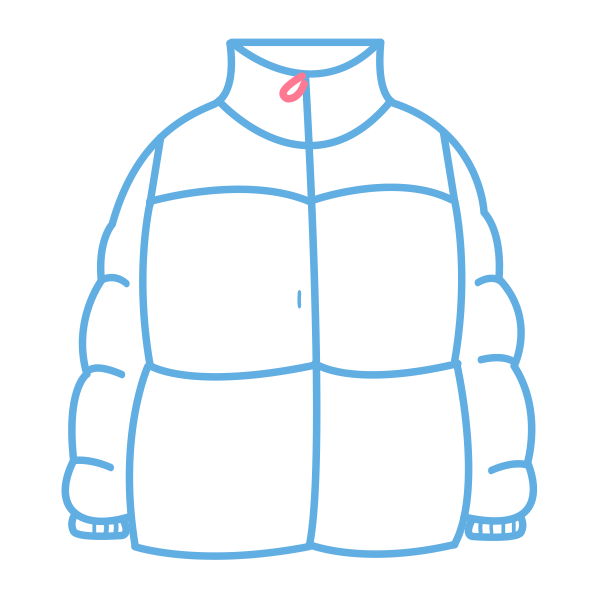 羽绒服 Svg File