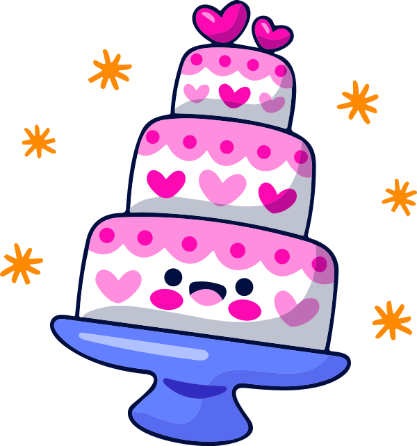结婚蛋糕 Svg File