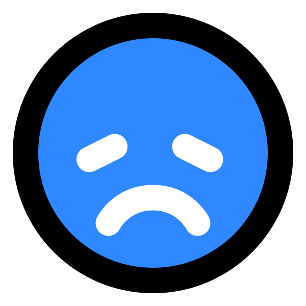Disappointed Face SVG File Svg File