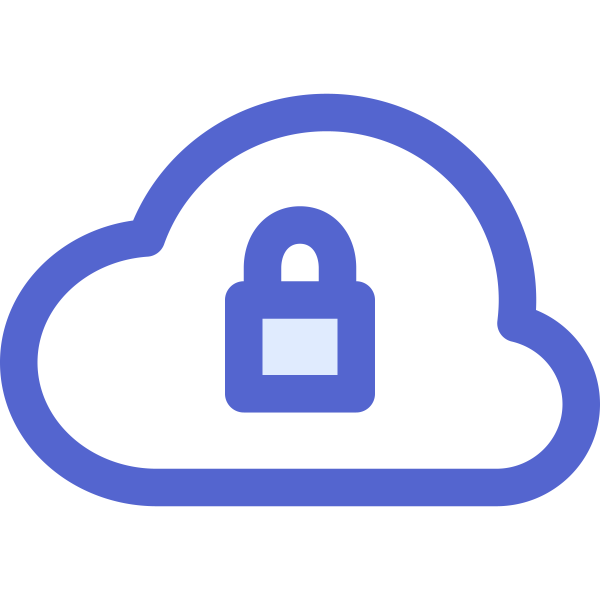 Sharp Icons Cloud Lock Svg File