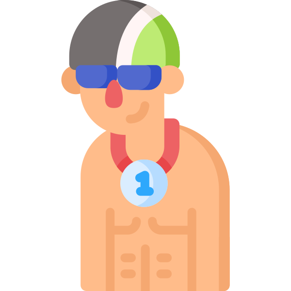 Swimmer Winner Svg File