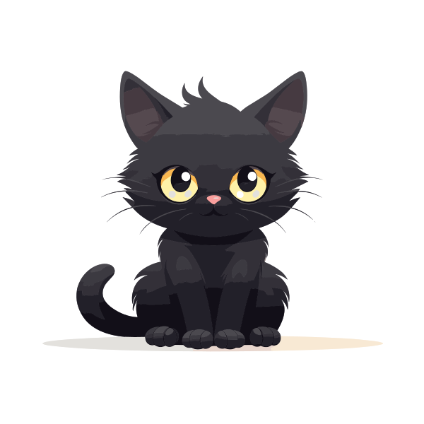 可爱的猫咪 Svg File