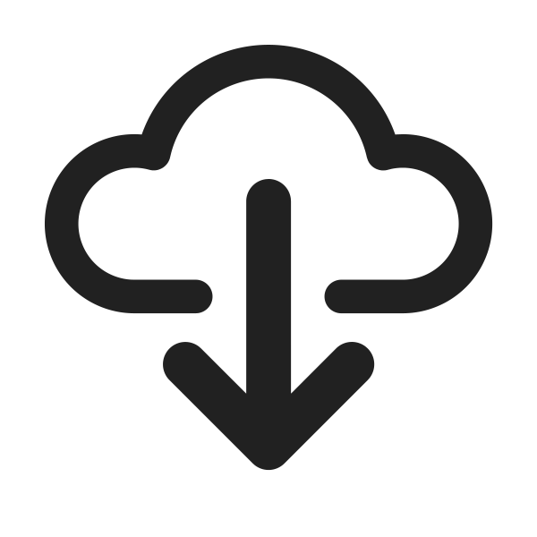 CloudDownload1 Svg File