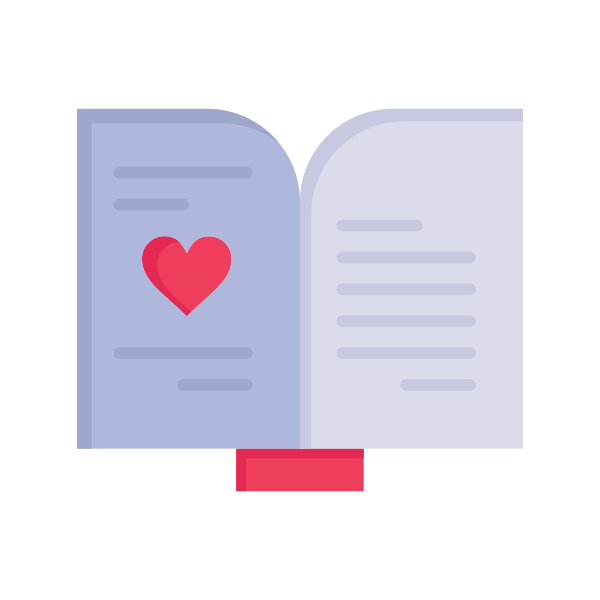 Book Day Heart Svg File