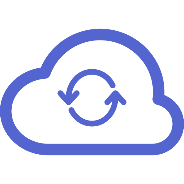 Sharp Icons Cloud Refresh Svg File