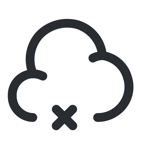 outlinecloudcross Svg File